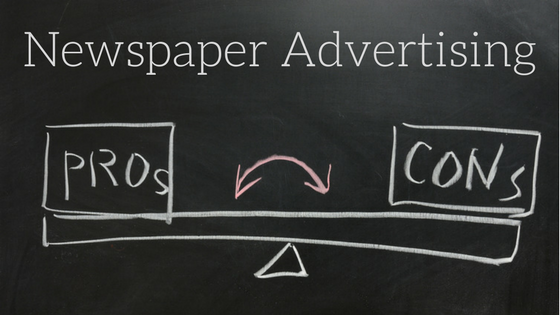 pros and cons of advertising on newspaper